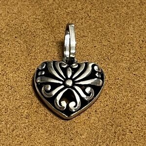 Silver Filigree Heart Necklace